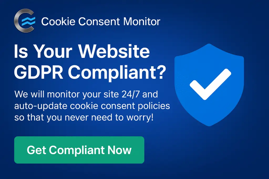 Ad for Cookie Consent Monitor