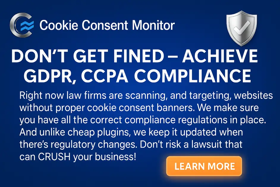 Cookie Consent Monitor Ad Image